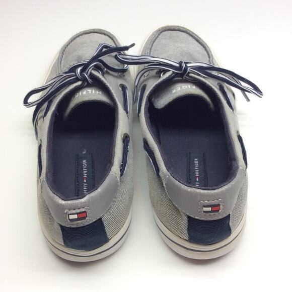 Tommy Hilfiger Gray Topsiders Boat Shoes Men’s 8.5 - Picture 4 of 8